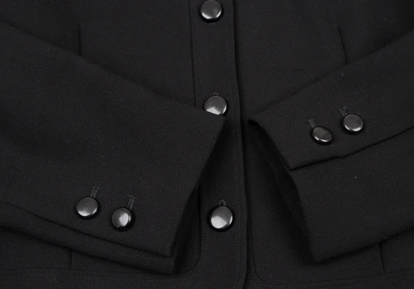 GIVENCHY Taping No Collar Wool Jacket K-136581_008