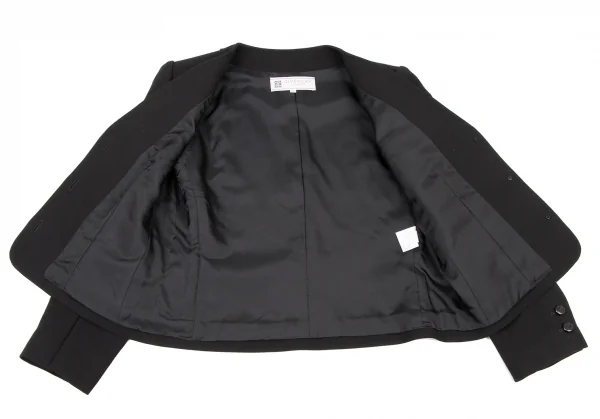 GIVENCHY Taping No Collar Wool Jacket & Hem Tuck Skirt K-136583_011