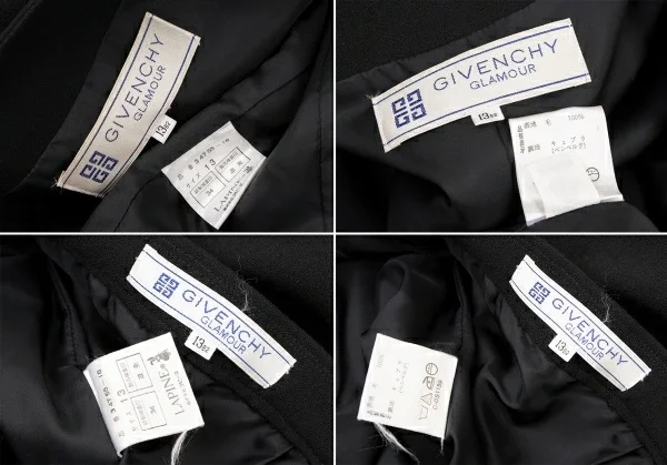 GIVENCHY Taping No Collar Wool Jacket & Hem Tuck Skirt K-136583_020