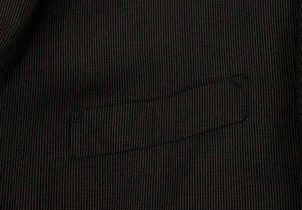 ジャンポールゴルチエ オムJean Paul GAULTIER HOMME ピンストライプダブルジャケット 黒茶50 K-136594_006