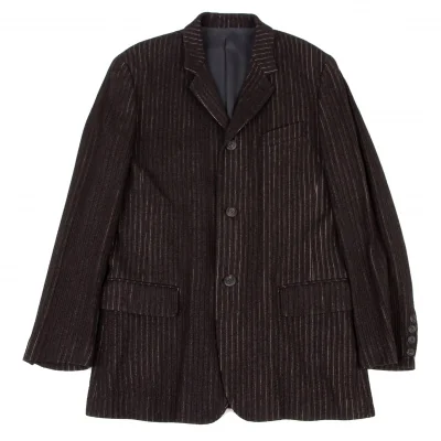Jean-Paul GAULTIER HOMME Wool Rayon Stripe Jacket
