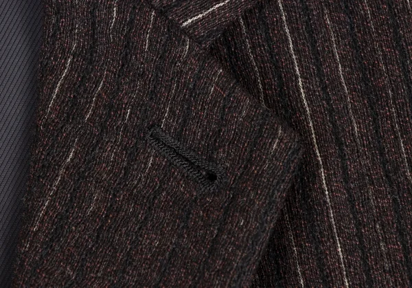 Jean-Paul GAULTIER HOMME Wool Rayon Stripe Jacket K-136595_005