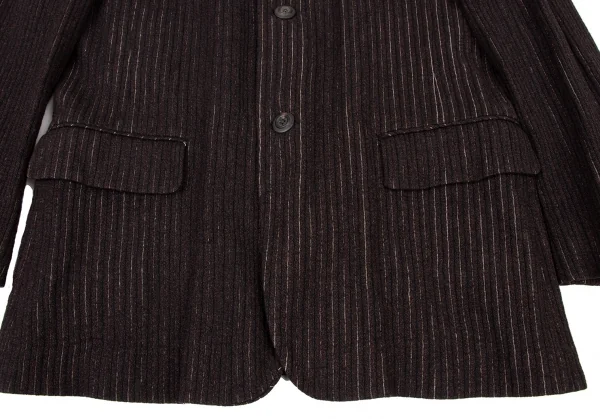 Jean-Paul GAULTIER HOMME Wool Rayon Stripe Jacket K-136595_010
