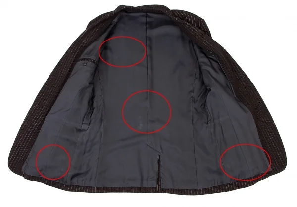 Jean-Paul GAULTIER HOMME Wool Rayon Stripe Jacket K-136595_012