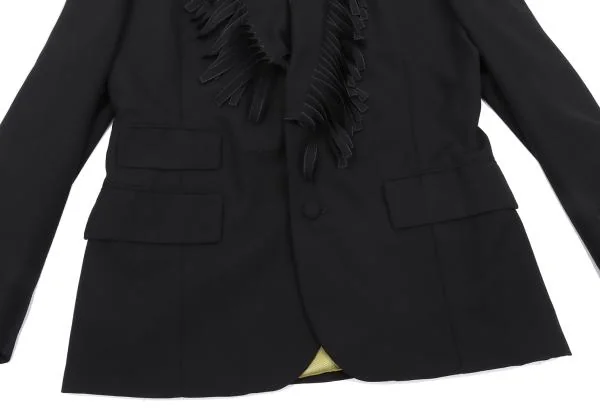 Jean Paul GAULTIER HOMME Fringe Collar Wool Jacket K-136596_009