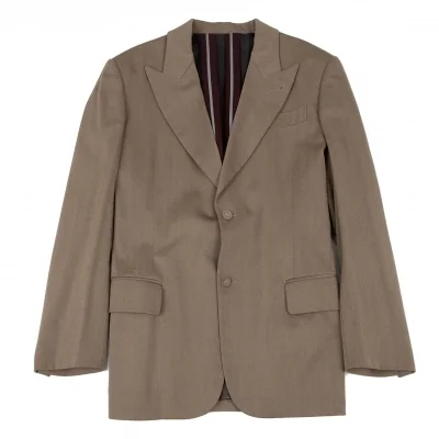 Jean-Paul GAULTIER HOMME Wool Rayon Stripe Lining Jacket
