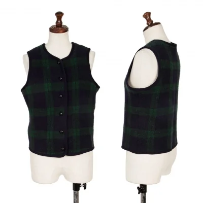 Mademoiselle NON NON Wool Check Vest