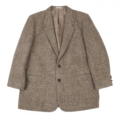Papas Wool Check Harris Tweed Jacket