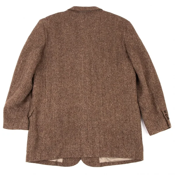 パパスPapas ハリスツイードセットアップスーツ 茶他L48 (K-136645)