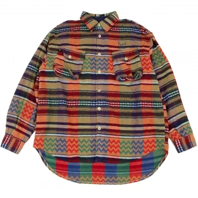 Papas Native Pattern Shirt Jacket