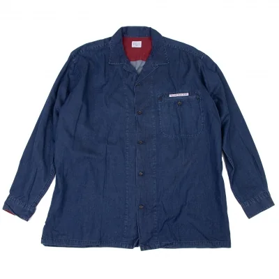Papas Dyed Open Collar Long Sleeve Shirt