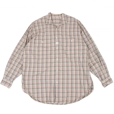 Papas Logo Patch Check Long Sleeve Shirt