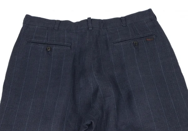 Papas Linen Striped Tuck Pants K-136677_009