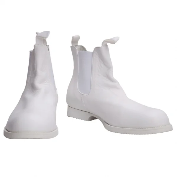 COMME des GARCONS Side Gore Leather Boots White US About 7.5 K-136681_001