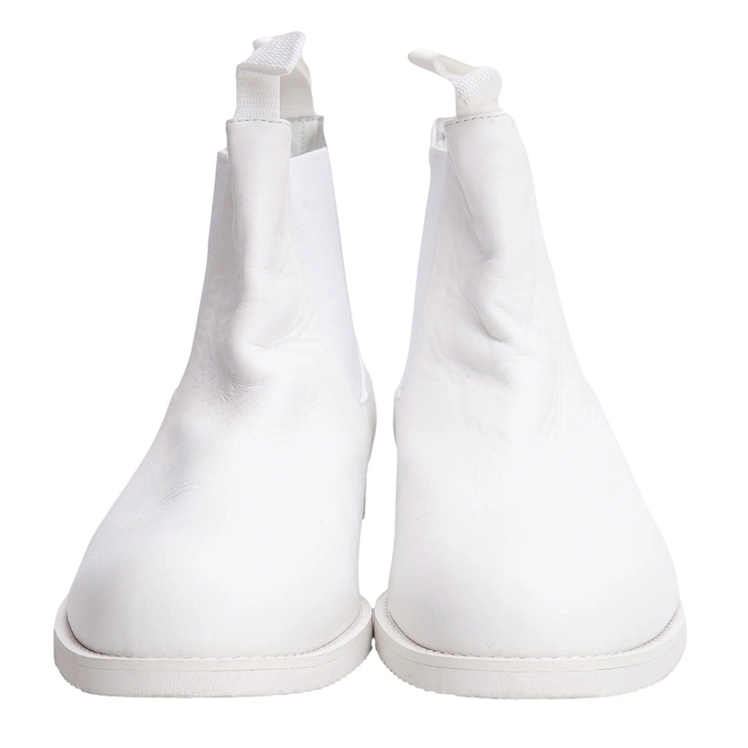 COMME des GARCONS Side Gore Leather Boots White US About 7.5