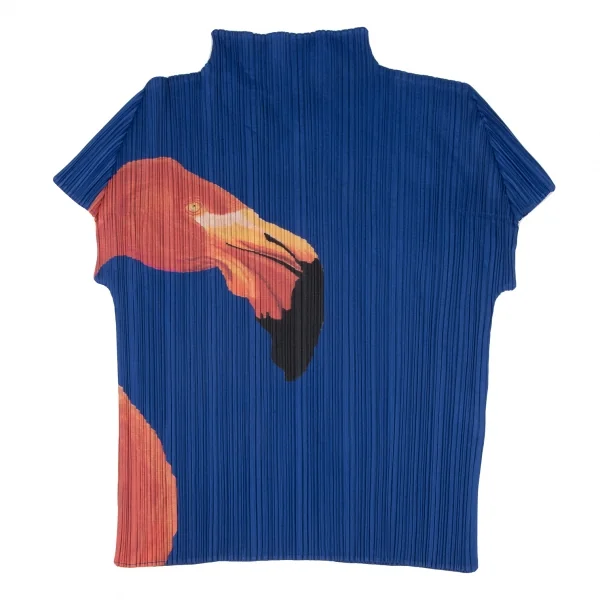 PLEATS PLEASE Animal Printed Turtle Neck T Shirt K-136696_002