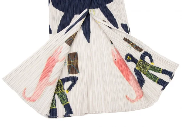 PLEATS PLEASE Drawing Print Long Shirt K-136700_011