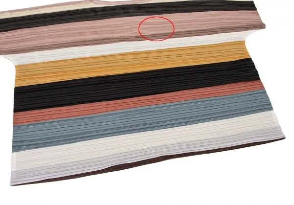 PLEATS PLEASE Color Scheme Striped Wide T Shirt K-136704_005