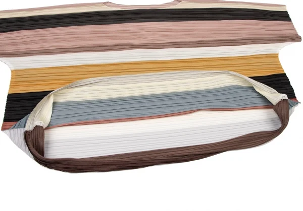 PLEATS PLEASE Color Scheme Striped Wide T Shirt K-136704_007