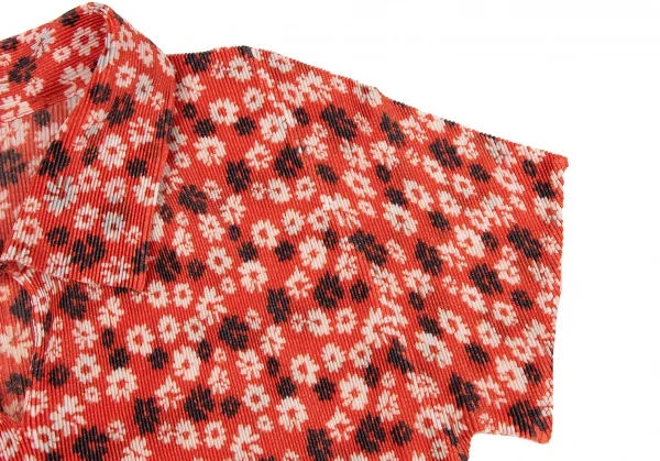 PLEATS PLEASE Floral Printed Mist Polo Shirt K-136705_006