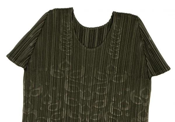 PLEATS PLEASE Embossed T Shirt K-136711_003