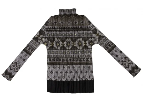 PLEATS PLEASE Ethnic Printed T-shirt & Pants K-136723_009