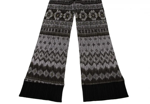 PLEATS PLEASE Ethnic Printed T-shirt & Pants K-136723_013