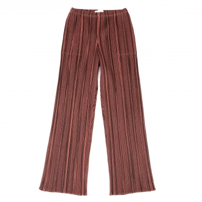 PLEATS PLEASE Multi Stripe Wide Pants