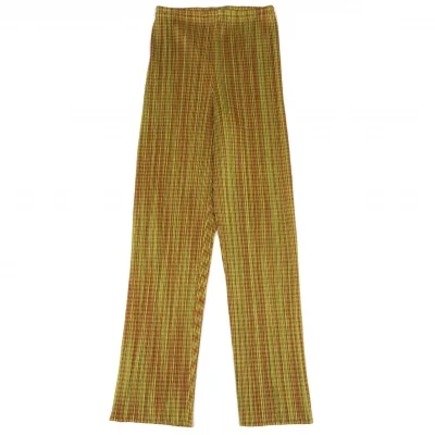 PLEATS PLEASE Gingham Check Straight Pants