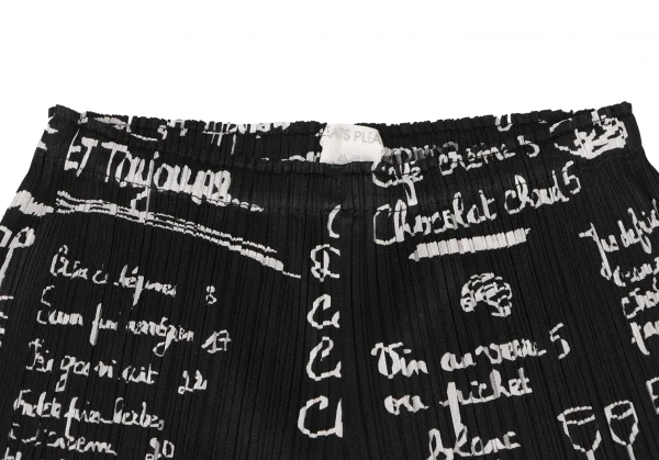 PLEATS PLEASE Lettering Print Wide Pants K-136745_004