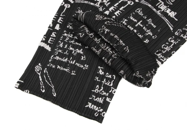 PLEATS PLEASE Lettering Print Wide Pants K-136745_007