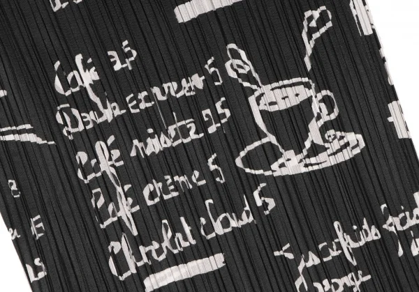 PLEATS PLEASE Lettering Print Wide Pants K-136745_009