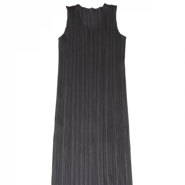 プリーツプリーズPLEATS PLEASE スリットノースリーブワンピース