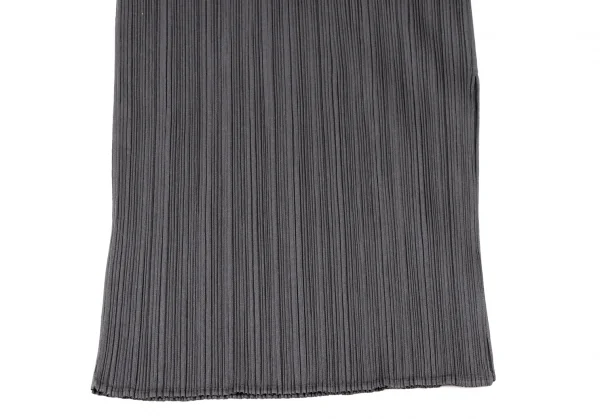 極美品✨PLEATS PLEASE ロングワンピース　スリット入り　ライトグレー imgrc0086400850.jpg