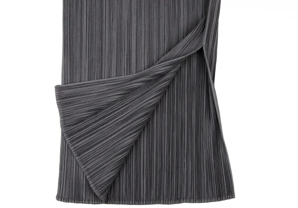 プリーツプリーズPLEATS PLEASE スリットノースリーブワンピース