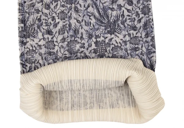 プリーツプリーズPLEATS PLEASE ボタニカルプリントセットアップ ベージュ紺3 1 K-136753_017