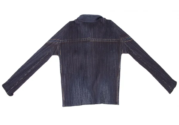 PLEATS PLEASE Denim Printed Jacket & Pants K-136756_010
