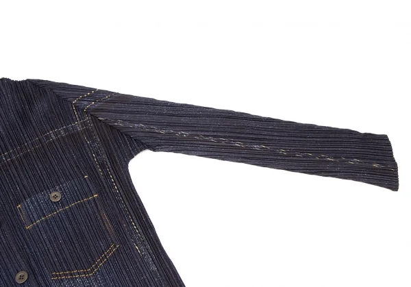 PLEATS PLEASE Denim Printed Jacket & Pants K-136756_005