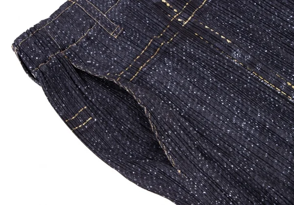 PLEATS PLEASE Denim Printed Skirt K-136757_006