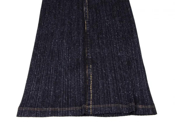 PLEATS PLEASE Denim Printed Skirt K-136757_007
