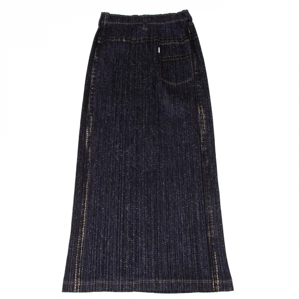 PLEATS PLEASE Denim Printed Skirt K-136757_009