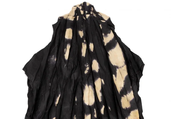 プリーツプリーズPLEATS PLEASE ブリーチシワプリーツノースリーブトップス 黒ゴールド3 K-136763_003