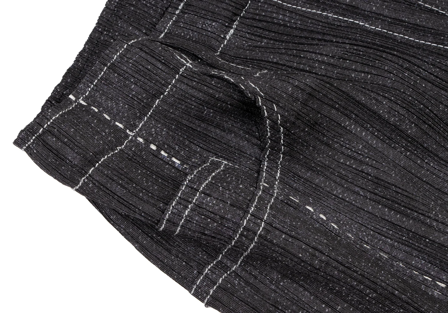プリーツプリーズPLEATS PLEASE デニム転写プリントプリーツ