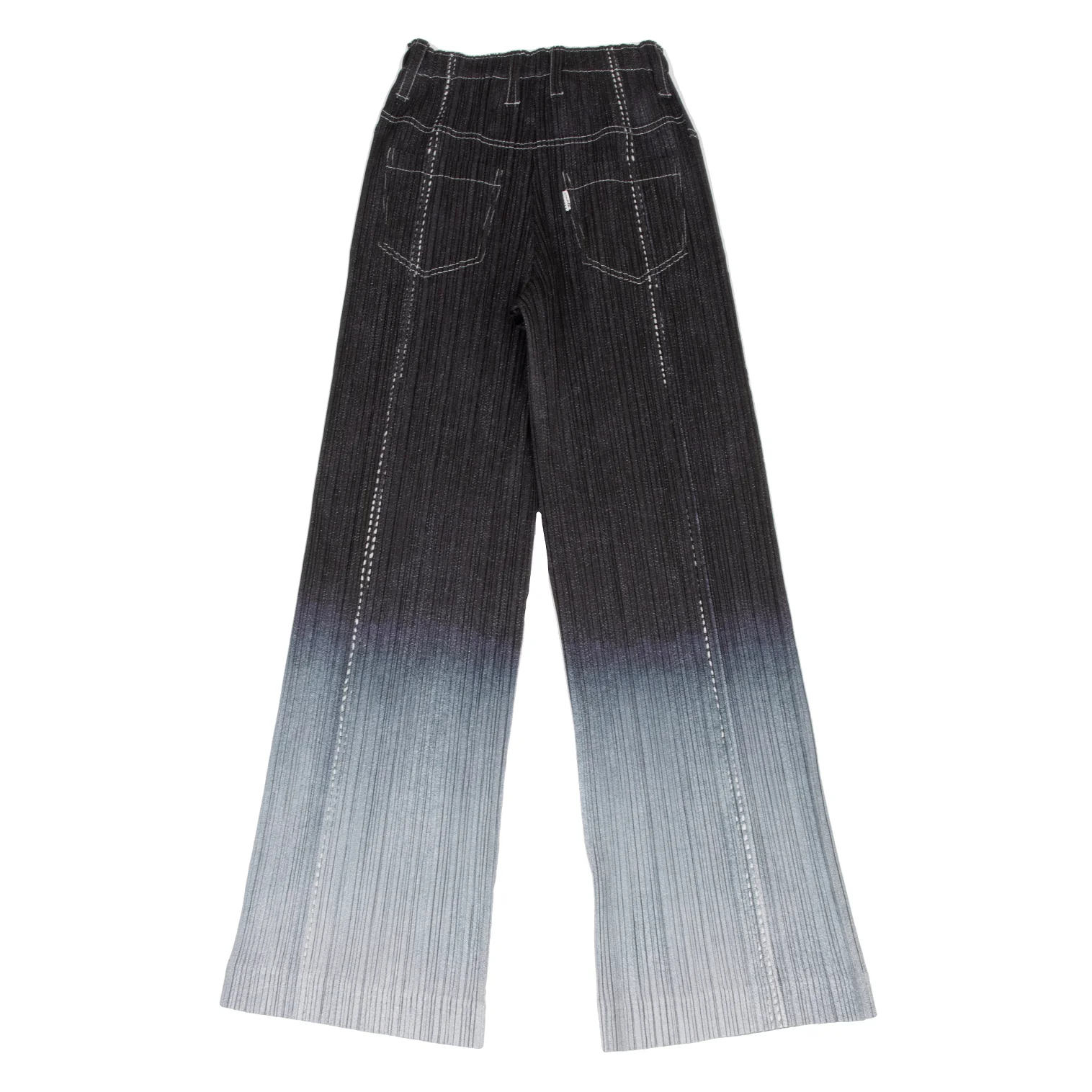 プリーツプリーズPLEATS PLEASE グラデーションデニムプリント