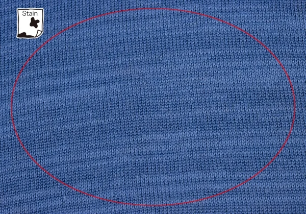 イッセイミヤケISSEY MIYAKEアシンメトリー混紡ニット 青M K-136783_017