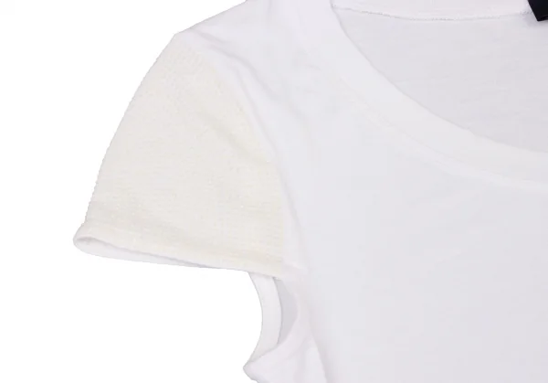 アルマーニジーンズARMANI JEANS 袖ラインストーン装飾Tシャツ 白XS K-136814_006