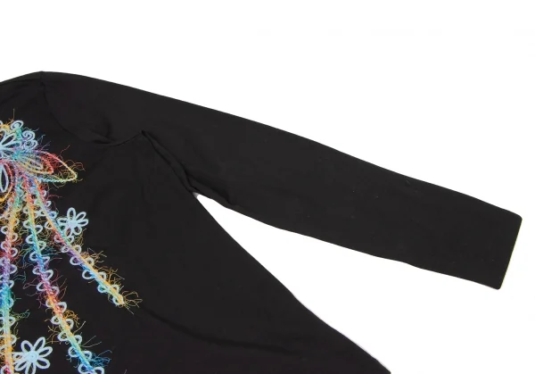 LANVIN Colorful Embroidered Turtleneck T Shirt K-136815_005