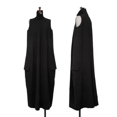 Y's Rib Neck Wool Sleeveless Dress