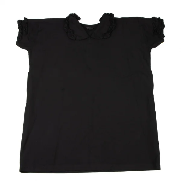 COMME des GARCONS Poly Wrinkled Frill Over-sized Dress K-136873_002