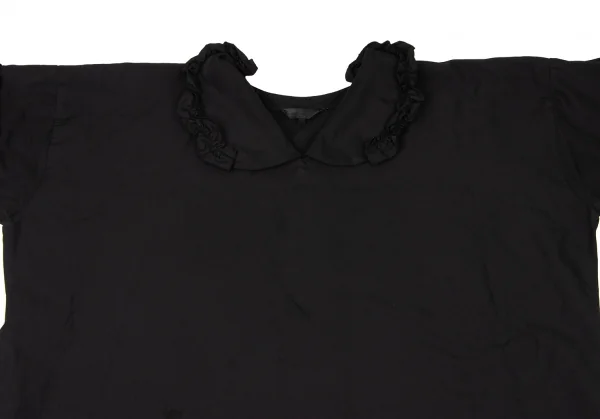 COMME des GARCONS Poly Wrinkled Frill Over-sized Dress K-136873_003